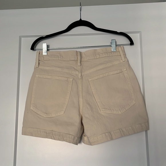 Banana Republic Cream Denim Shorts - Picture 2 of 3